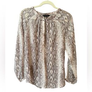 Banana Republic python print blouse